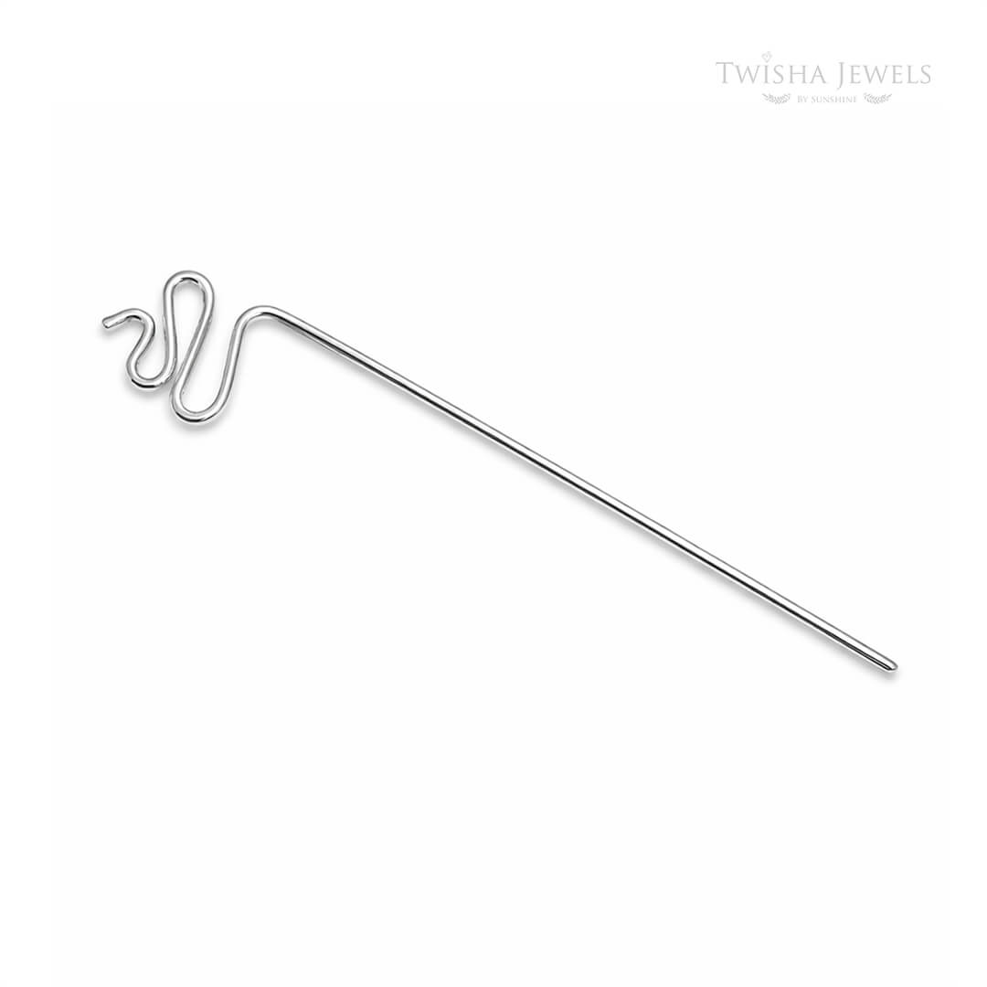 Silver Spiral Elegance Hairpin