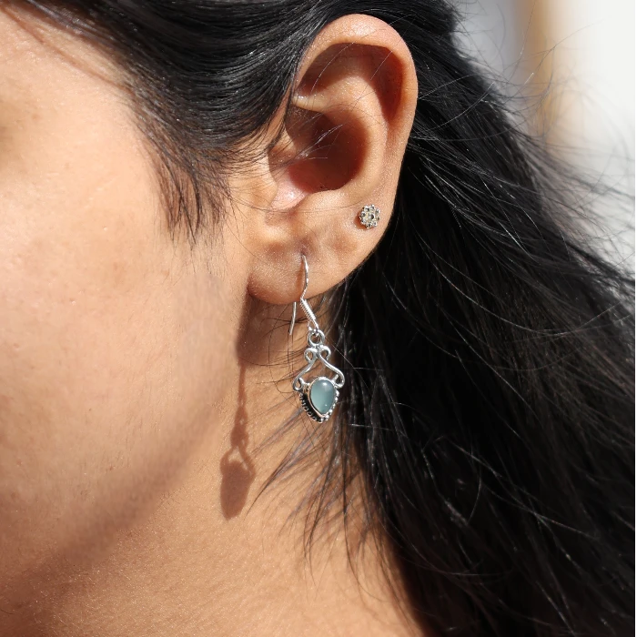 Vintage Silver Drop Earrings