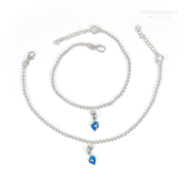 Kids One Blue Bird Anklet