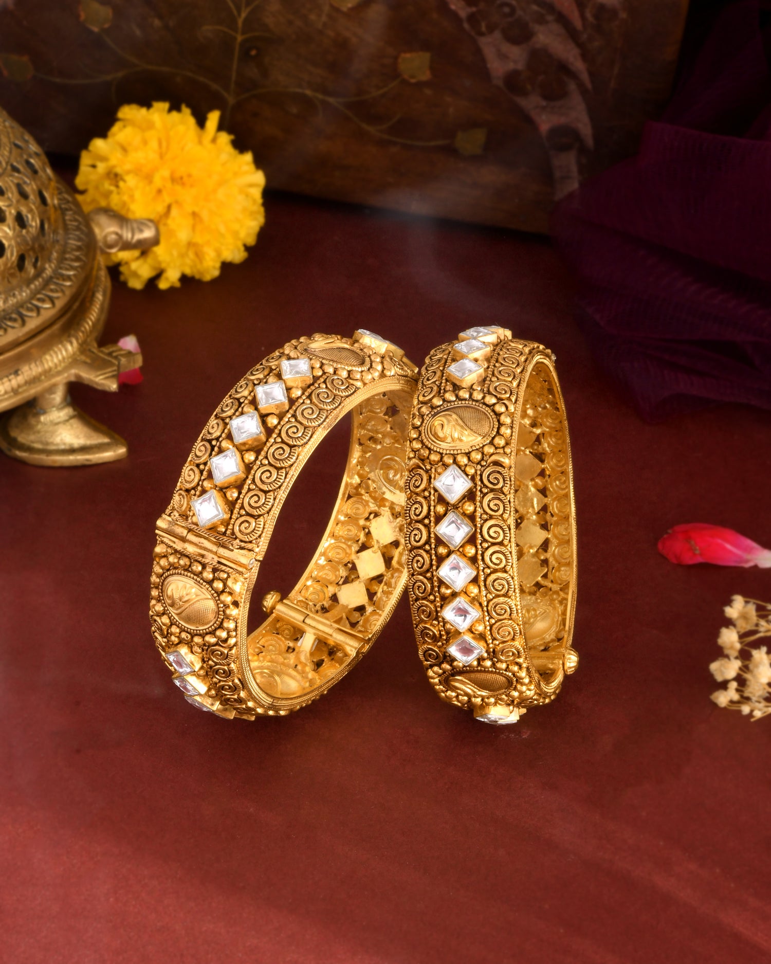Royal Polki Bangles