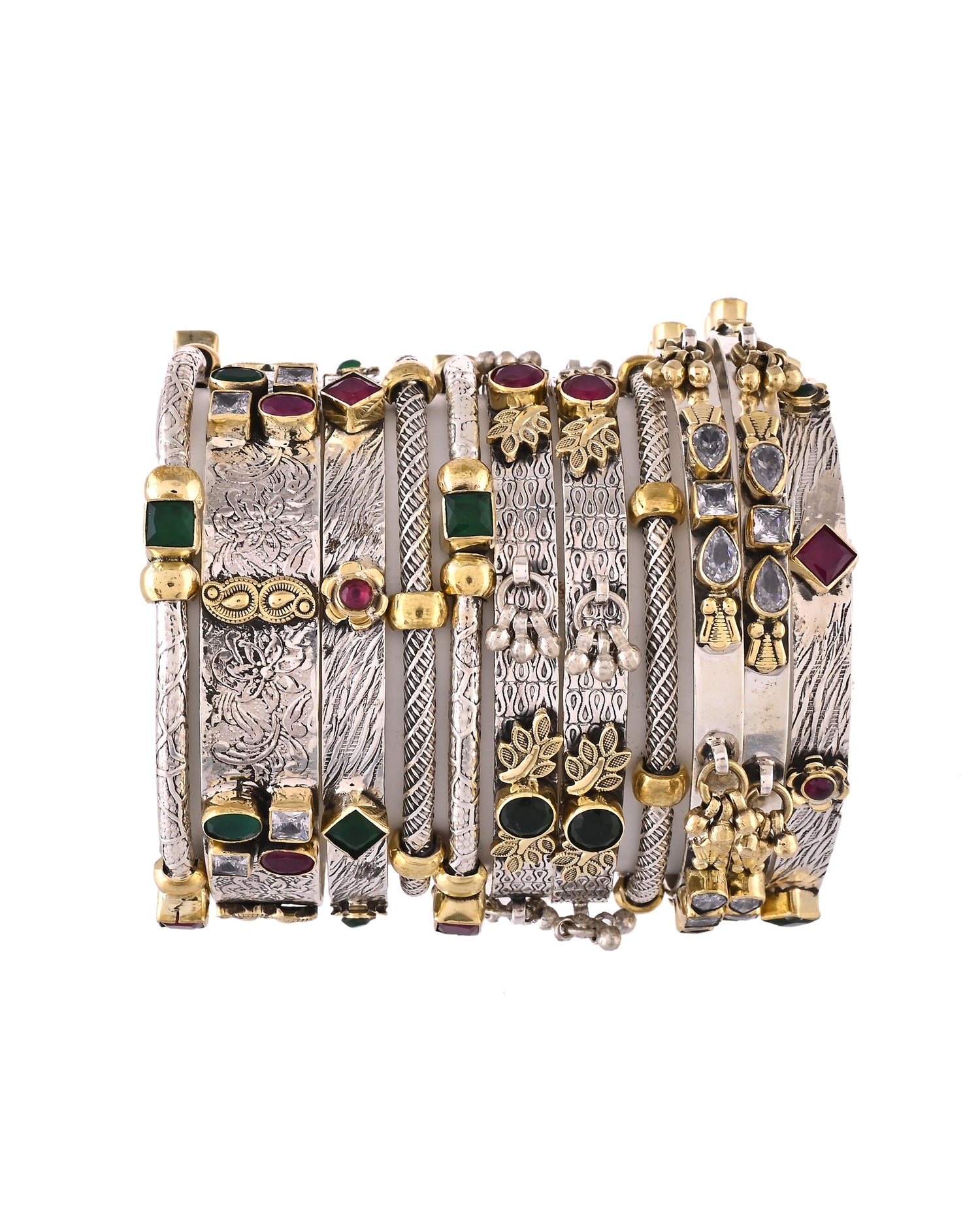 Rajwada Kundan Bangle set