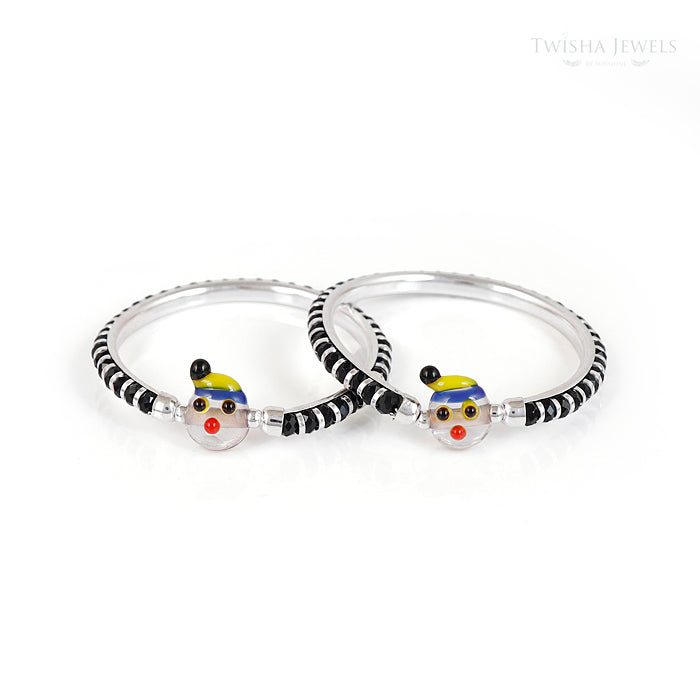 Joyful Face Silver Kada