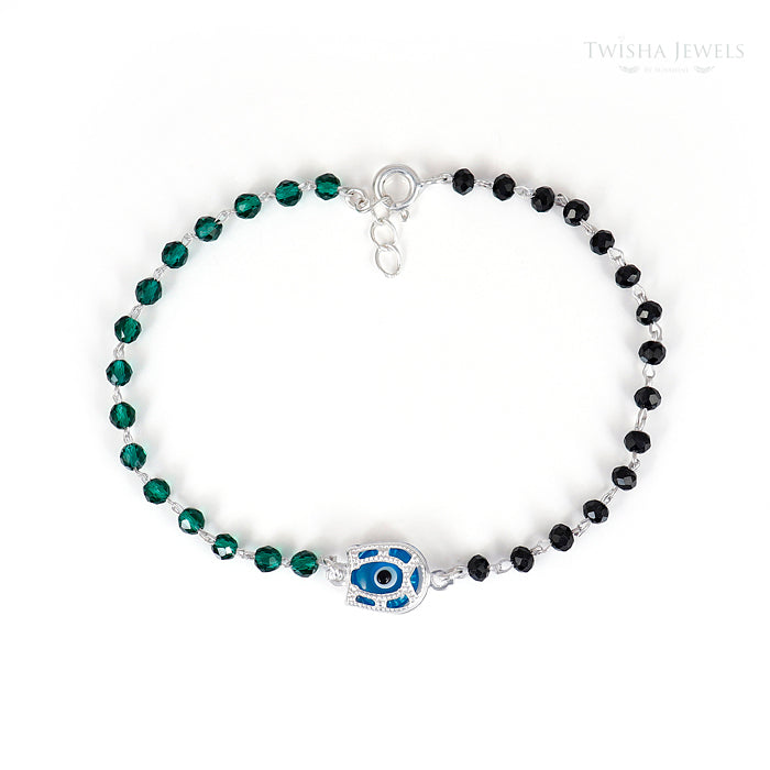Emerald Midnight Eye Bracelet