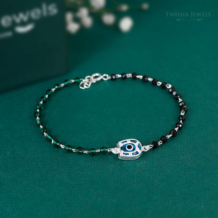 Emerald Midnight Eye Bracelet