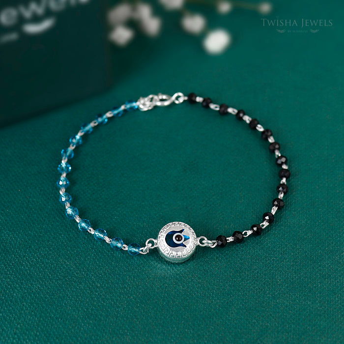 Dual Tone Azure Eye Bracel