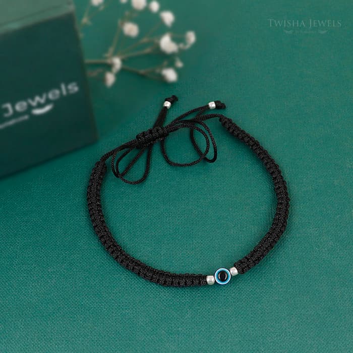 Silver Nazar Shield Bracelet