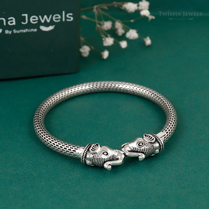 Gajraj Heritage Silver Bracelet