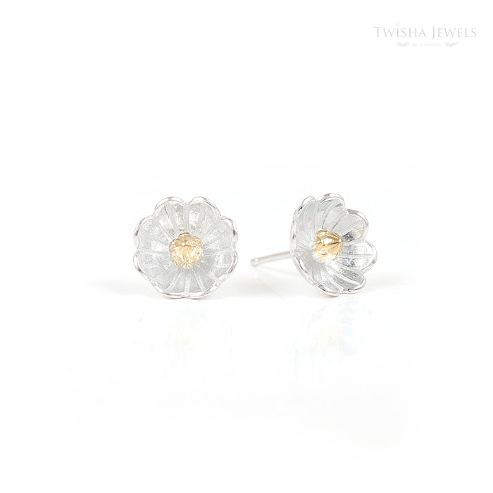 Silver Contemporary Drop Earrings