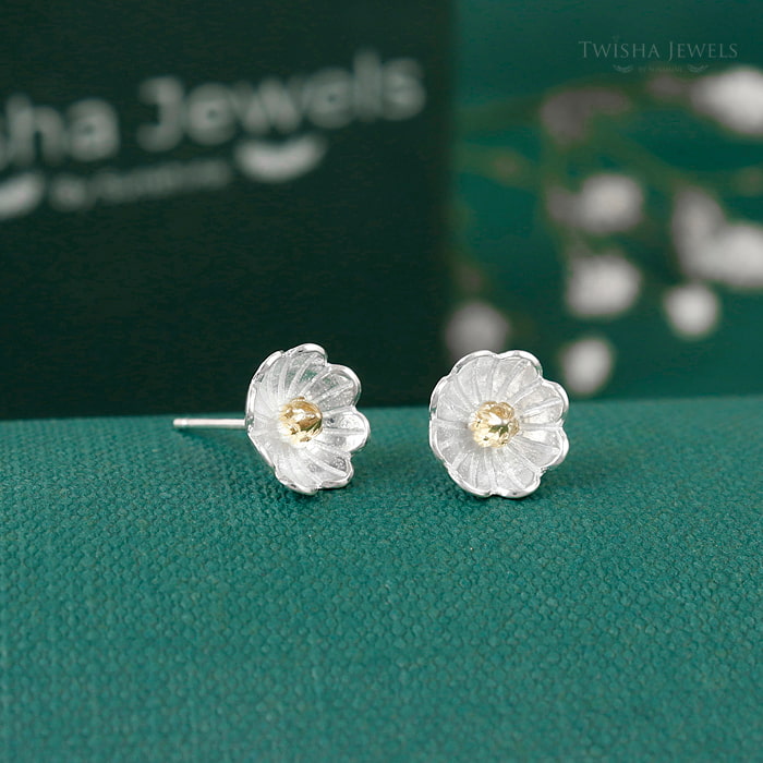 Silver Contemporary Drop Earrings