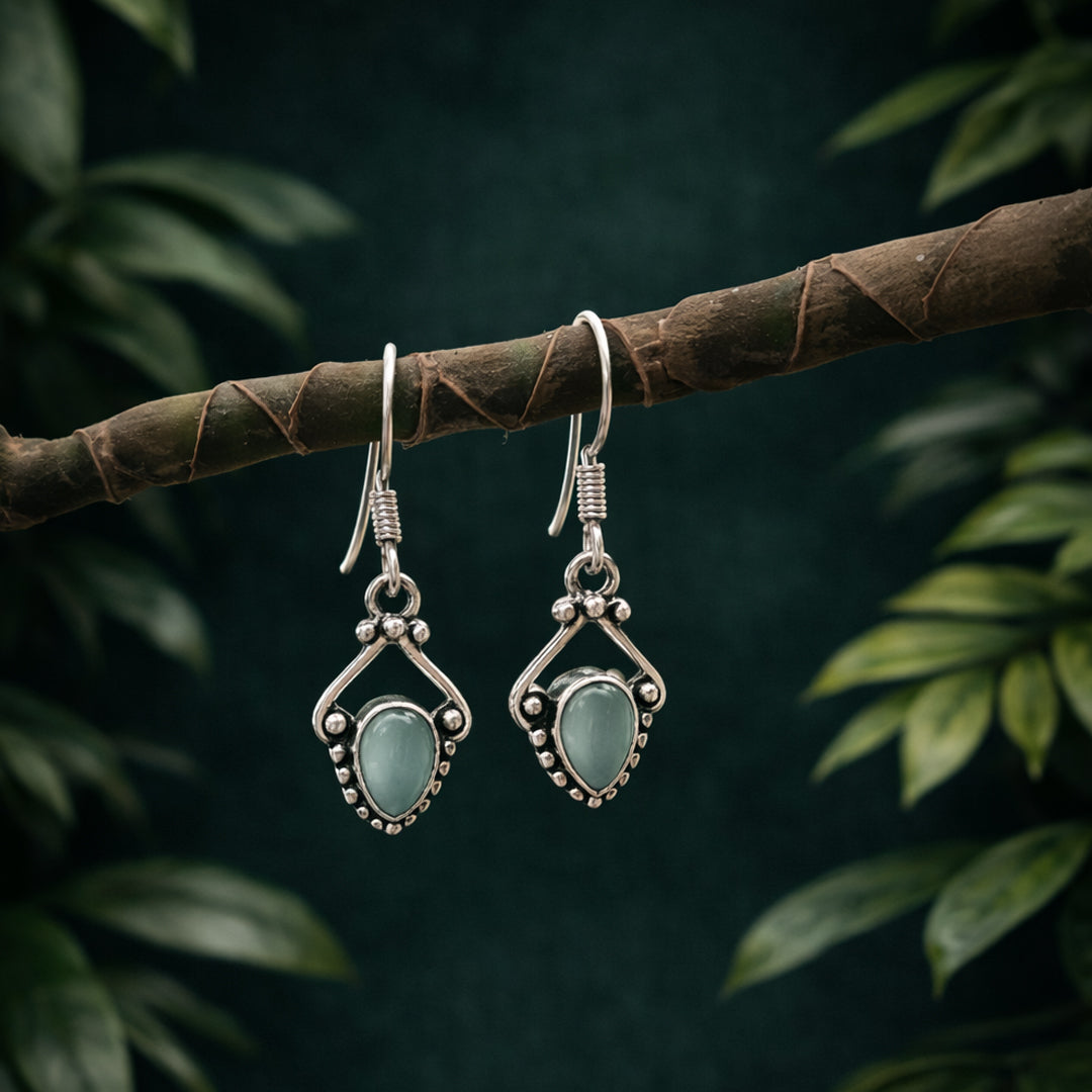 Vintage Silver Drop Earrings