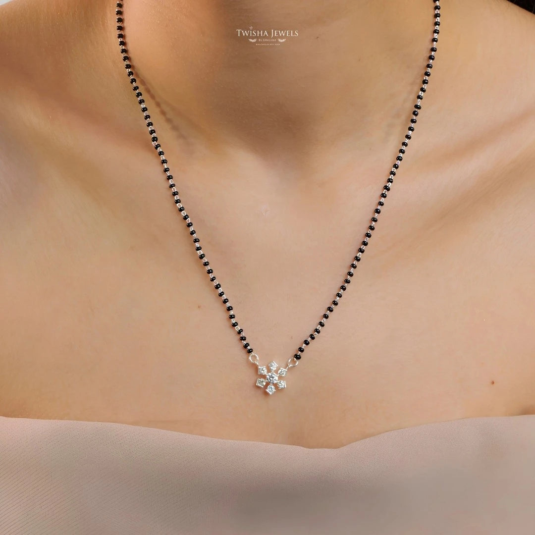 925 Silver Vanya Sutra | Dainty Mangalsutra