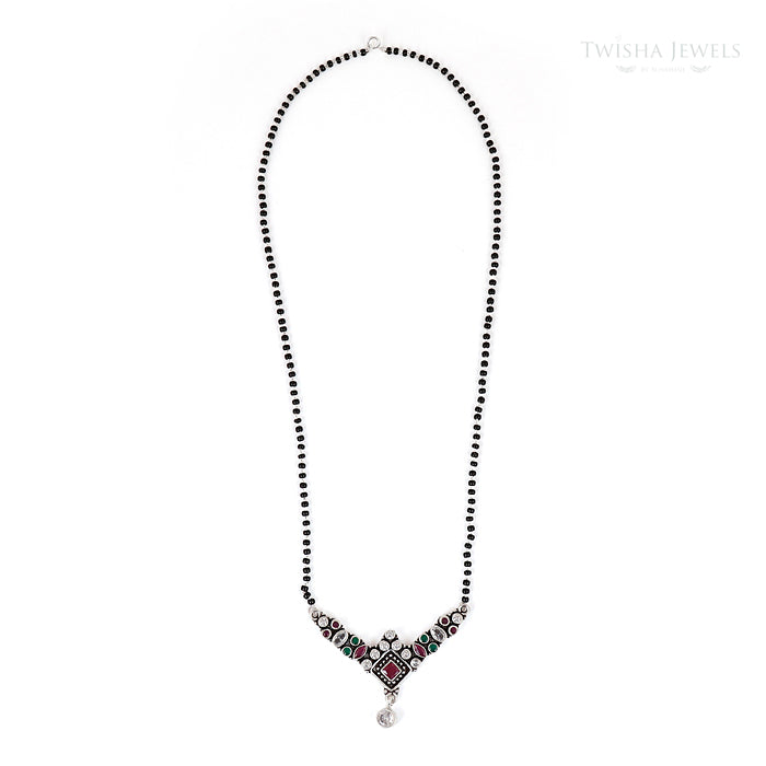 Silver Shubhra Bloom Mangalsutra