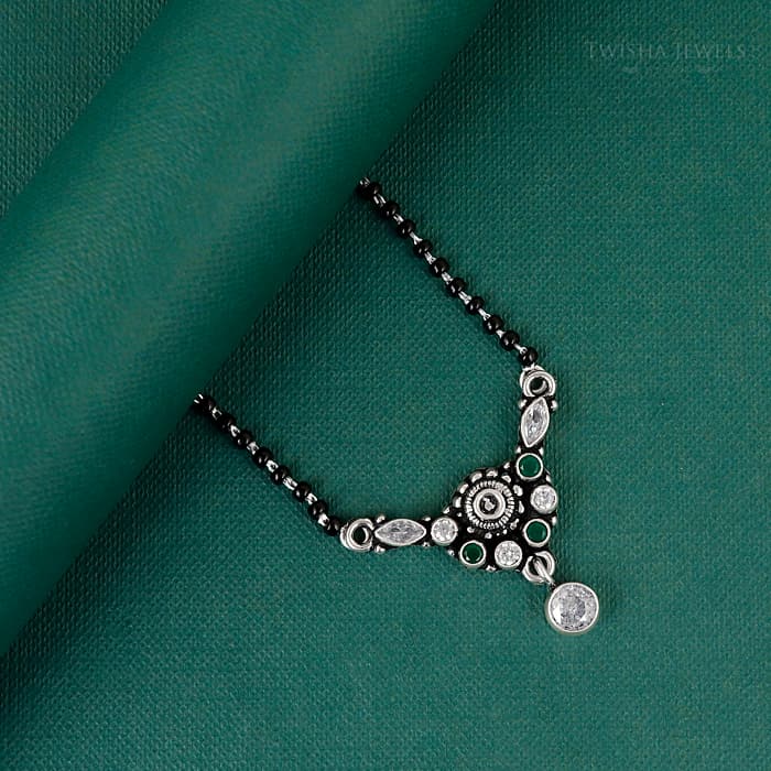 Silver Premika Ruby Mangalsutra