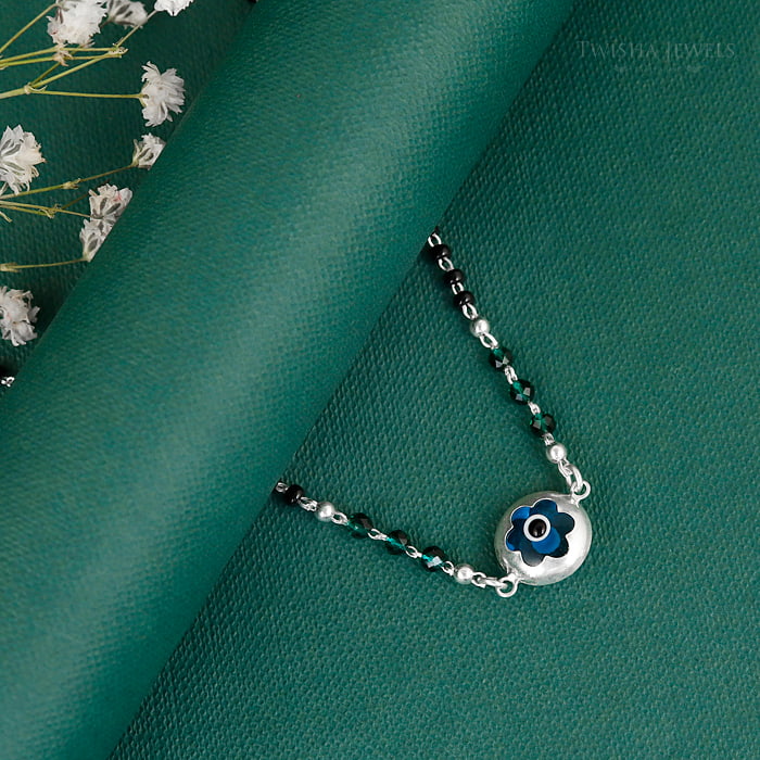 Silver Nazar Charm Mangalsutra