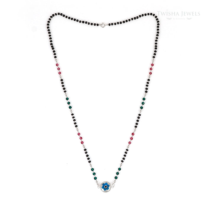 Silver Nazar Charm Mangalsutra