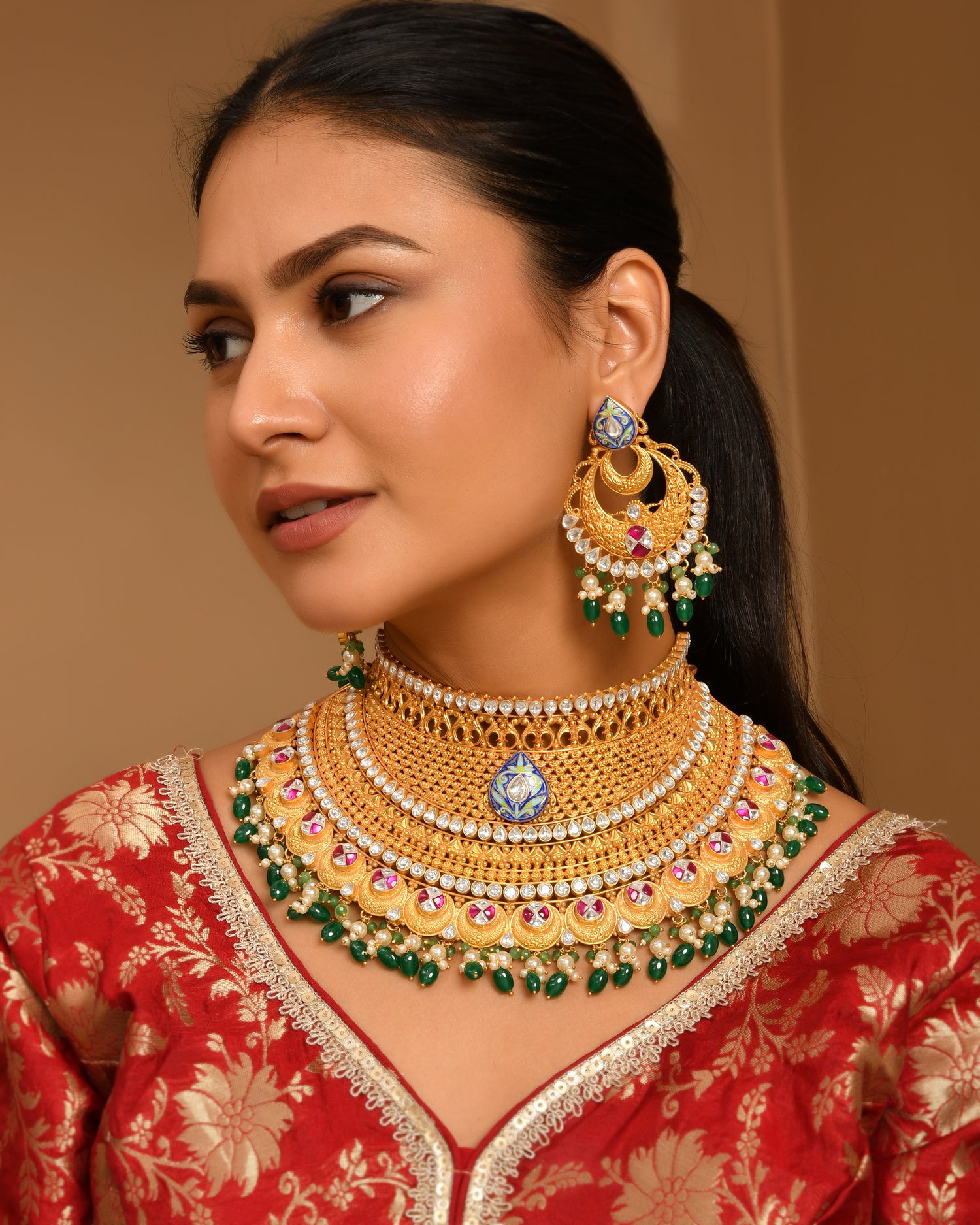 Emerald Heritage Bridal Set