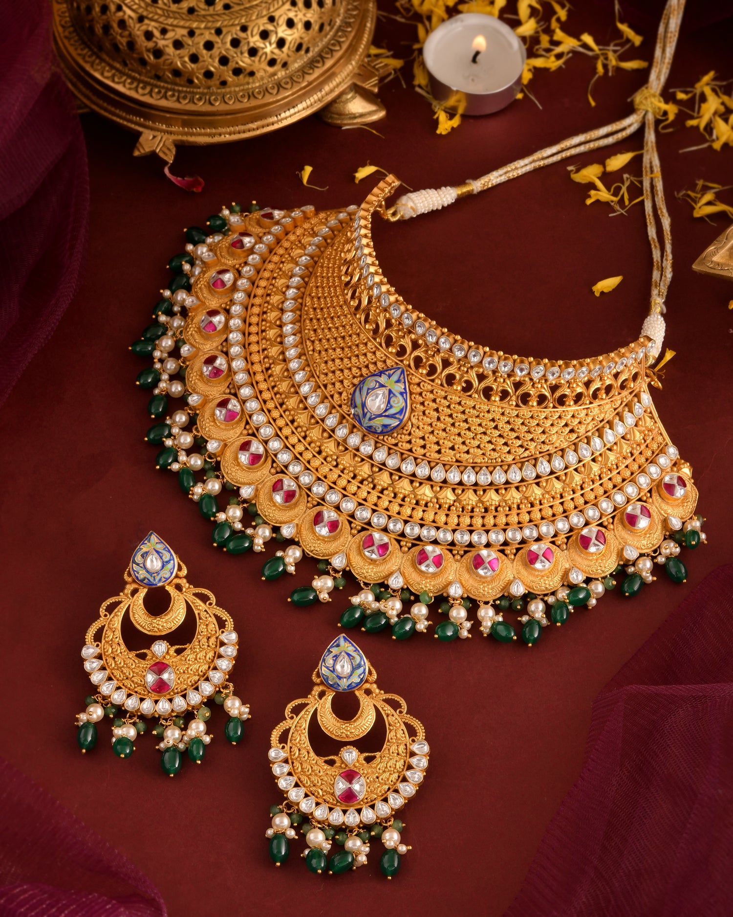 Emerald Heritage Bridal Set