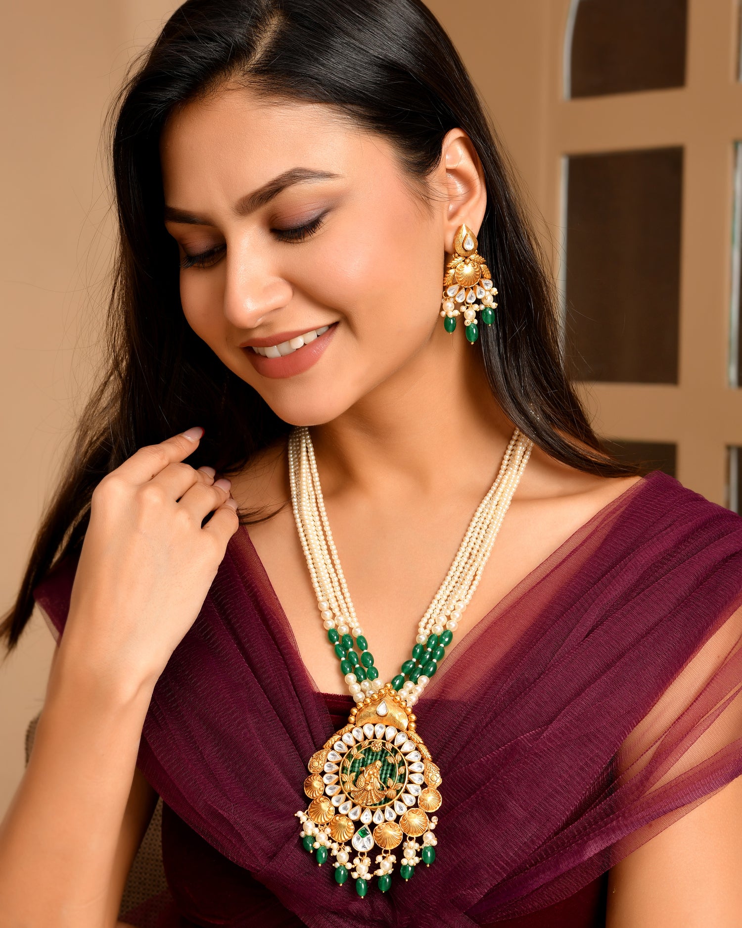 Rajwada Goddess Pearl Mala