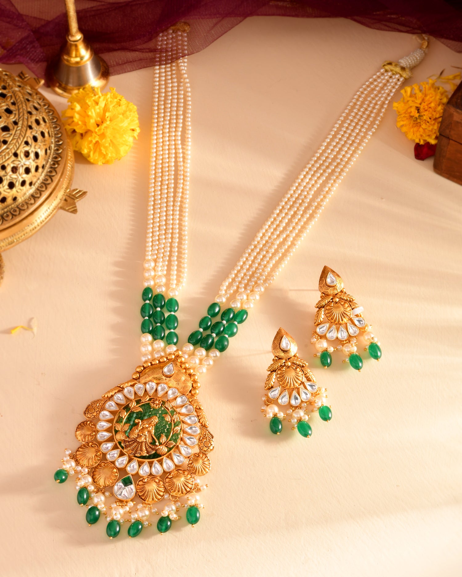 Rajwada Goddess Pearl Mala