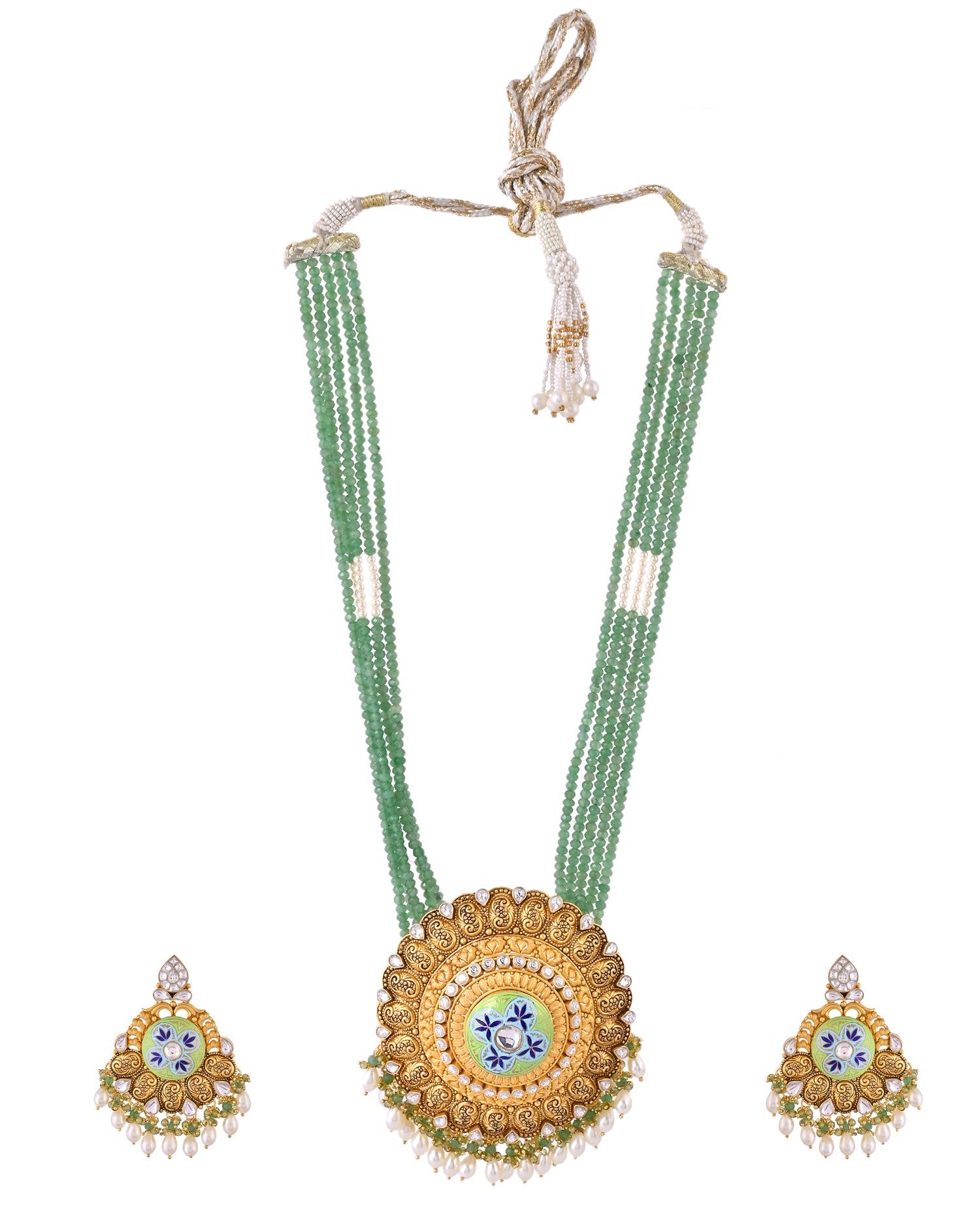 Rajwada Green Radiance Necklace