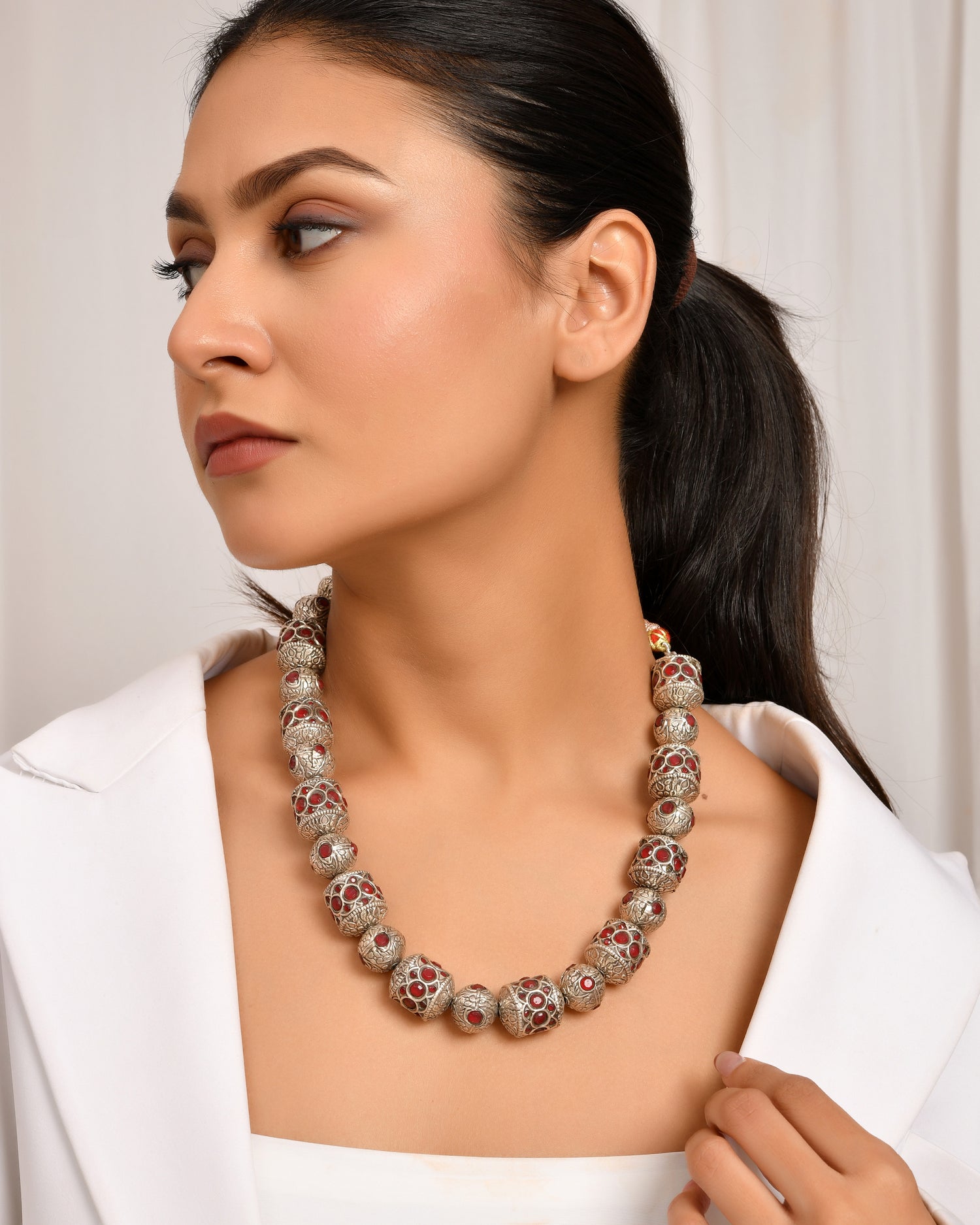 Antique Rajwada Ball Necklace