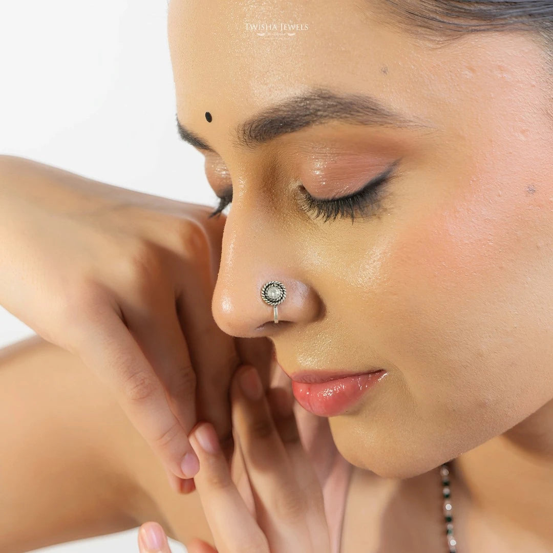 925 Silver Nosepin for Women | Minimal Daily Wear Nose Pin