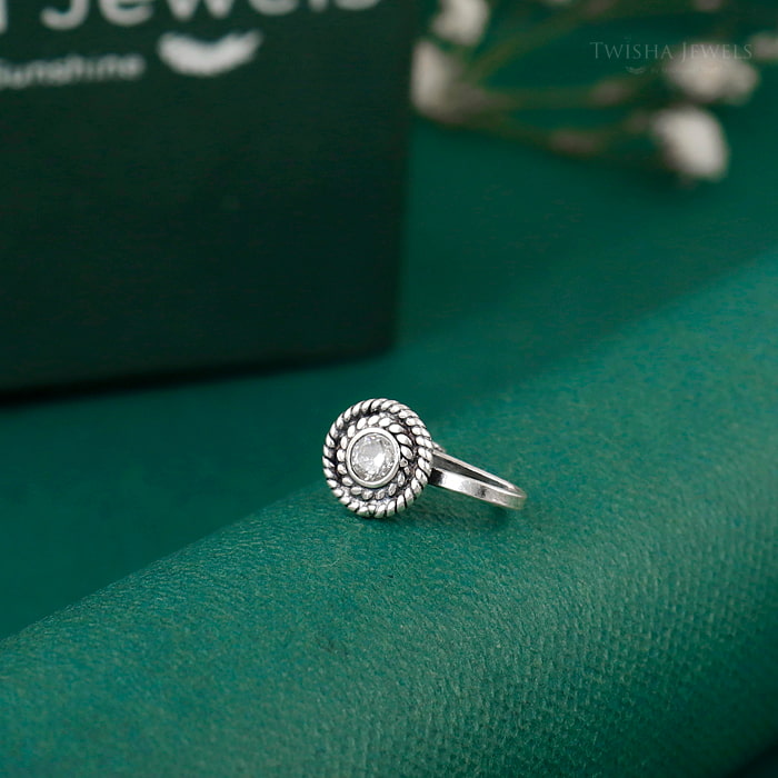 Silver Celestial Halo Nosepin