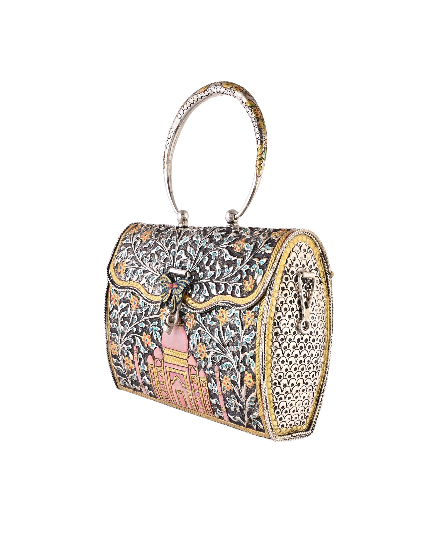 Taj Mahal Regal 925 Silver Clutch