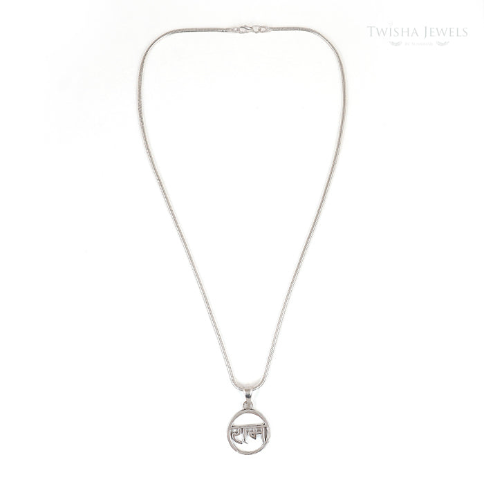 Silver Raghunandan Blessing Pendant