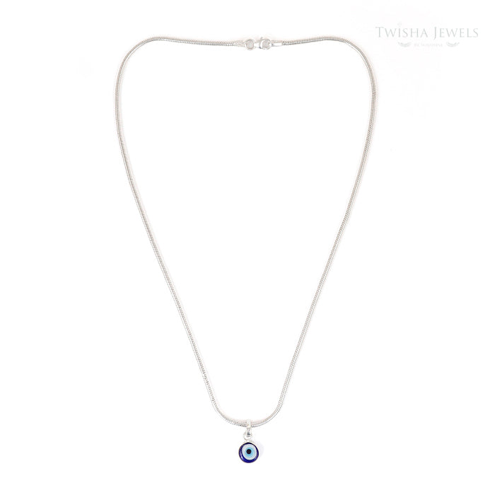 Silver Evil Eye Pendant