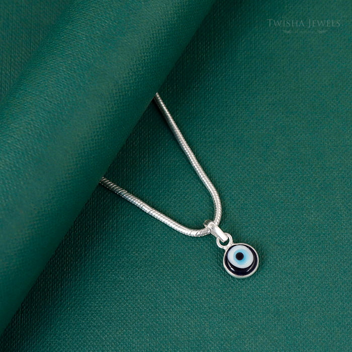 Silver Evil Eye Pendant
