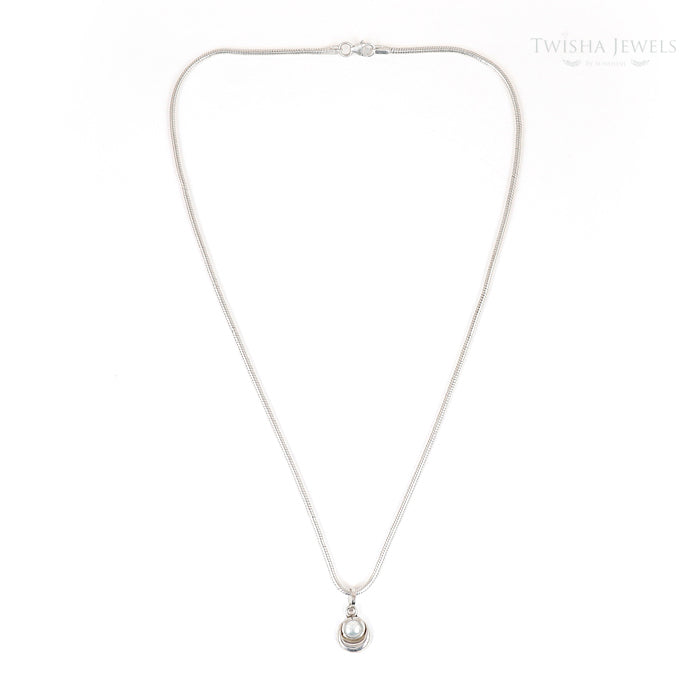 Moon Star Silver Pendant