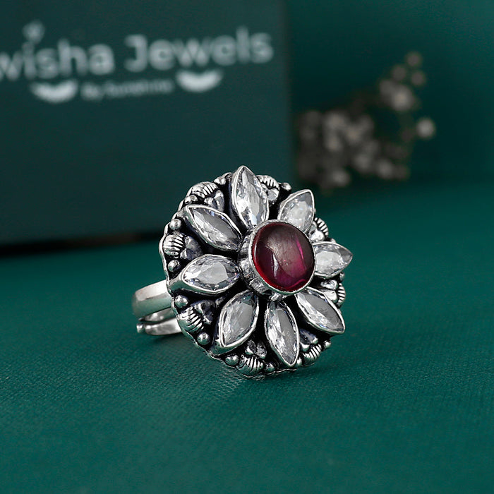 925 Silver Antique Bloom Ring for Women | Vintage Floral Ring