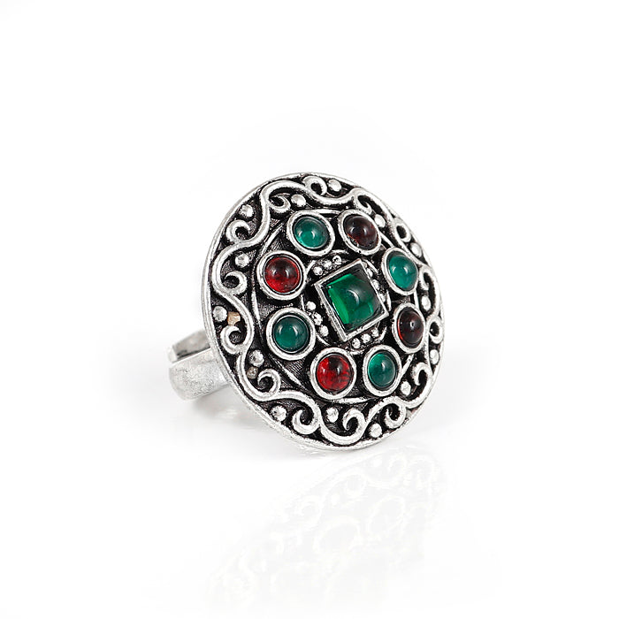 Soft Gem Silver Ring