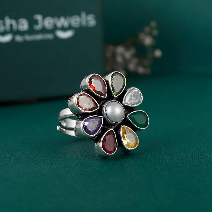 Jaipuri Sundari Silver Ring