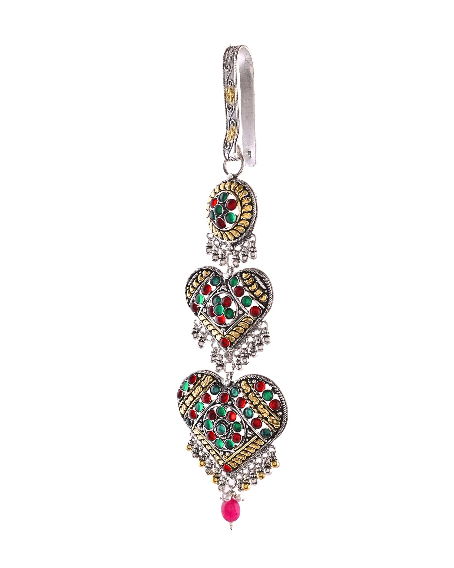 925 Sterling Silver Heart Charm Satka