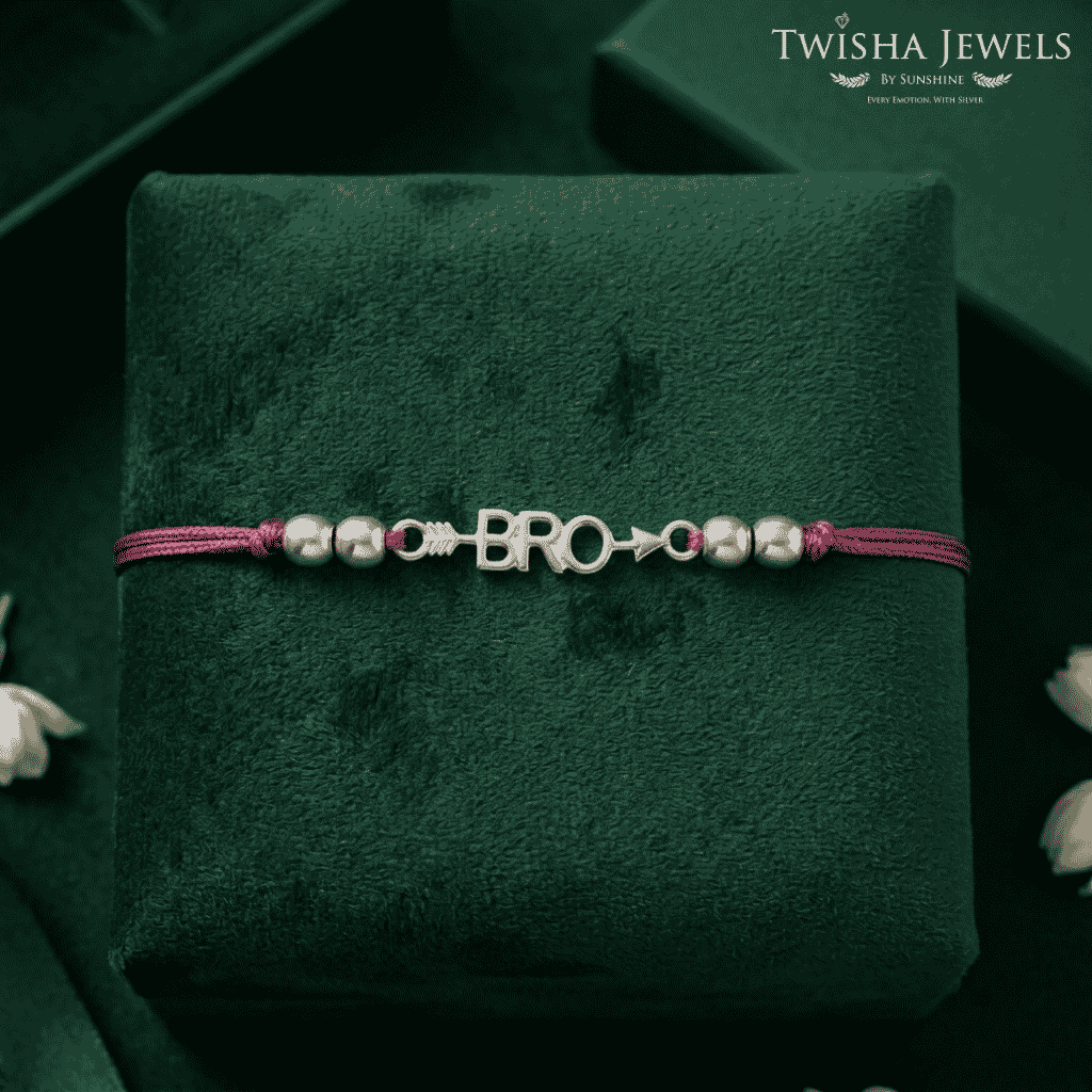 BRO Code | Twisha's Bandhan Box | 925 Silver Rakhi
