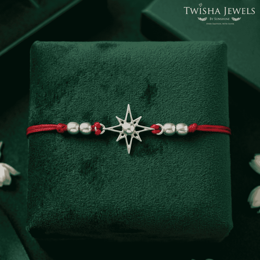 Star | Twisha's Bandhan Box | 925 Silver Rakhi