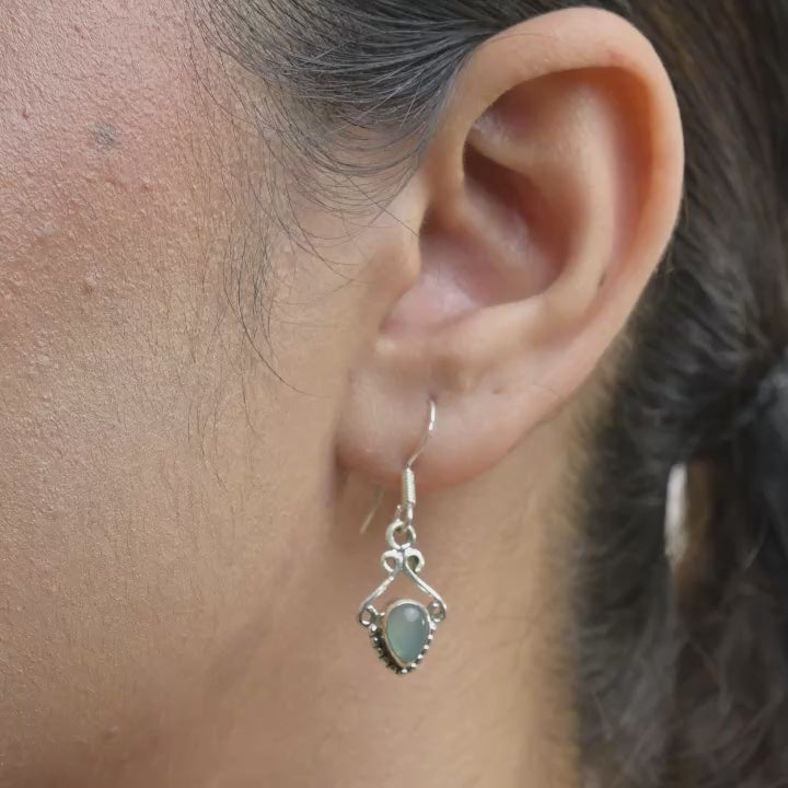 Vintage Silver Drop Earrings