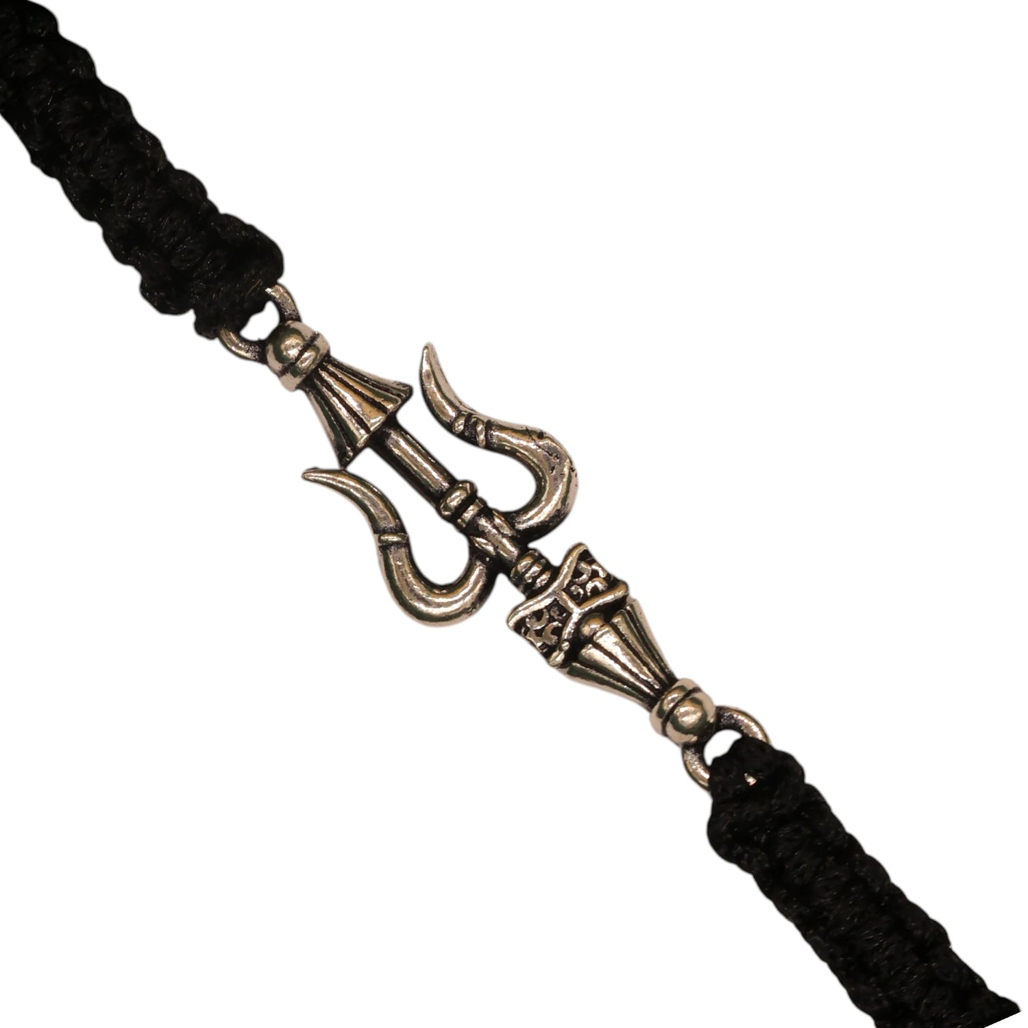 Pure 925 Silver Shiva Trishul Bracelet