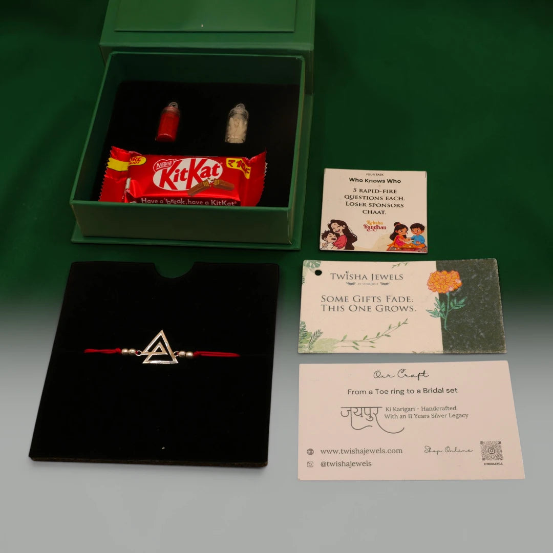 Trinity | Twisha's Bandhan Box | 925 Silver Rakhi