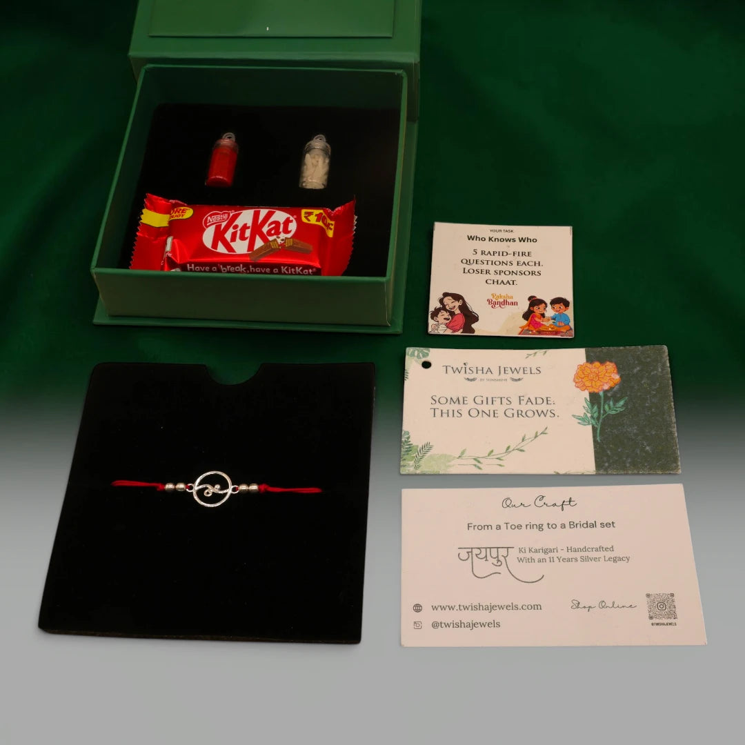 Enternal | Twisha's Bandhan Box | 925 Silver Rakhi