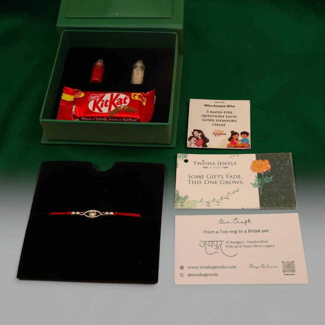 Evil Eye | Twisha's Bandhan Box | 925 Silver Rakhi