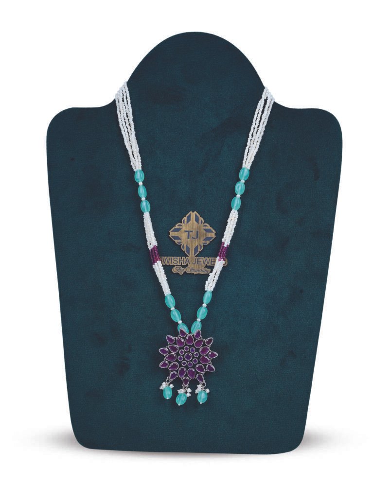 Ocean Bloom Ruby Necklace